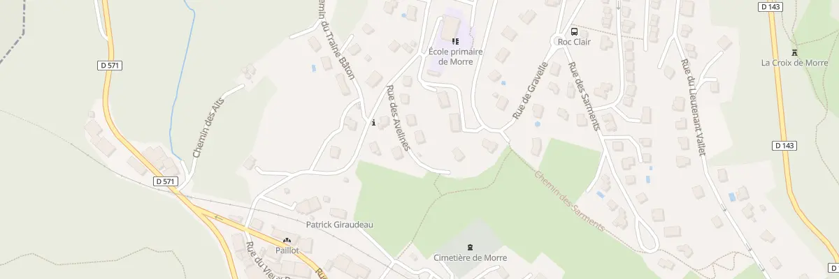 Plan du 7 Rue des Avelines à Morre