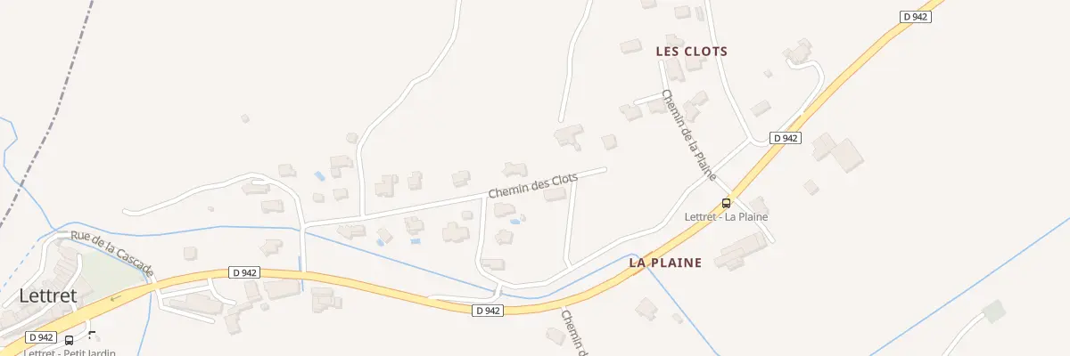 Plan du 5138 Les Clots à Lettret