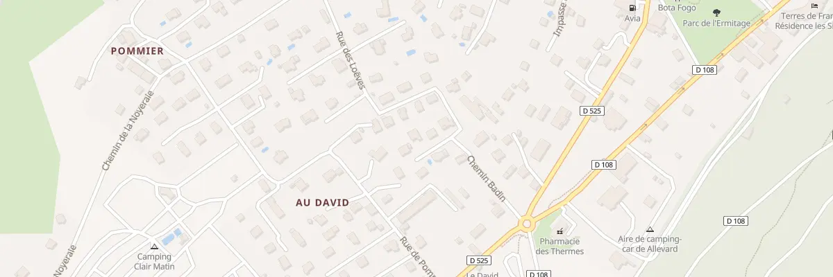 Plan du 16 Che Badin à Allevard