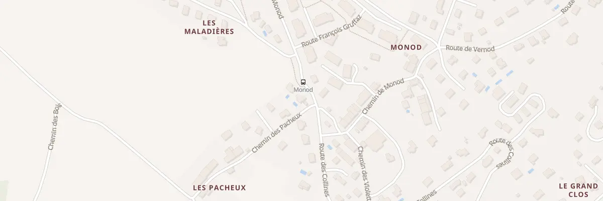 Plan du 5000F Rte de Monod à Poisy