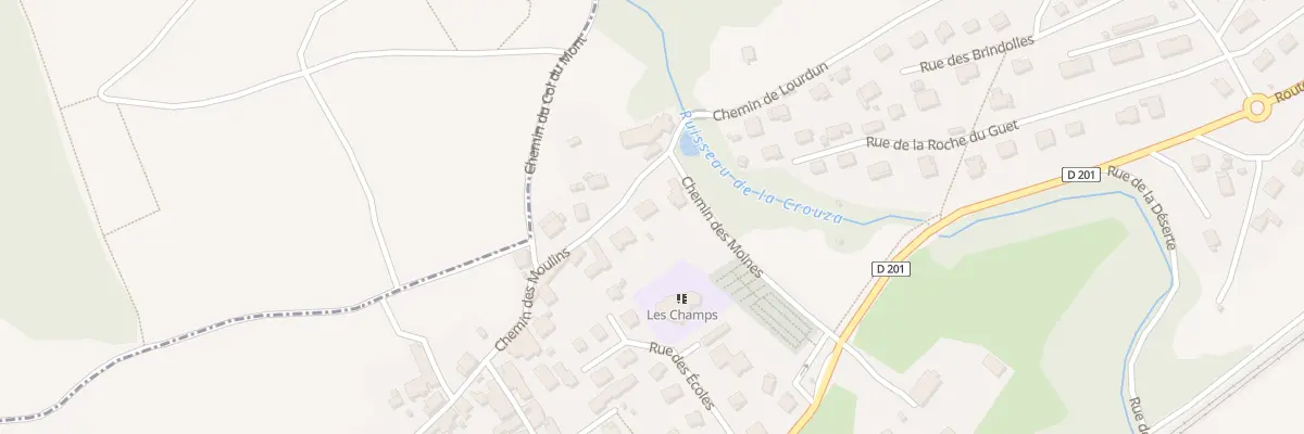 Plan du 450 Che des Moulins à Arbin