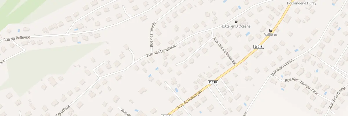 Plan du 16 Rue des Vallières Est à Thise