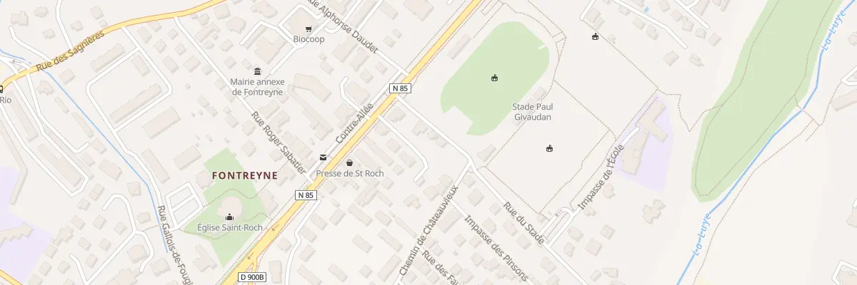 Plan du 4 Rue du Stade à Gap