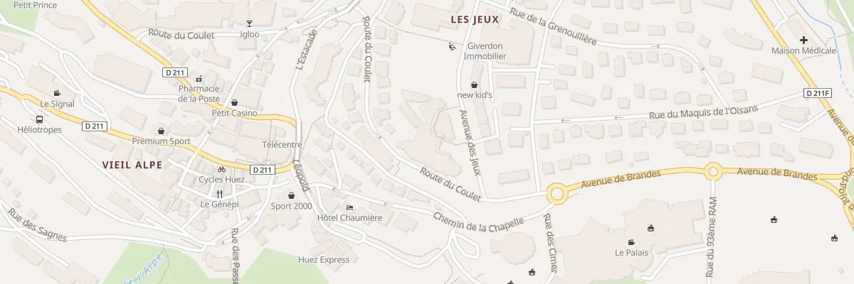 Plan du 65 Av des Jeux à Huez