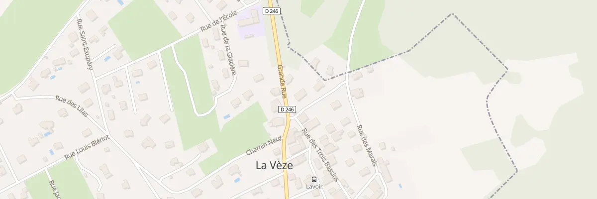 Plan du 3 Rue des Tourbières à La Vèze