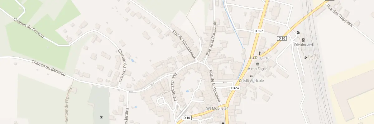 Plan du 2 Rue Porte Boulot à Dieulouard