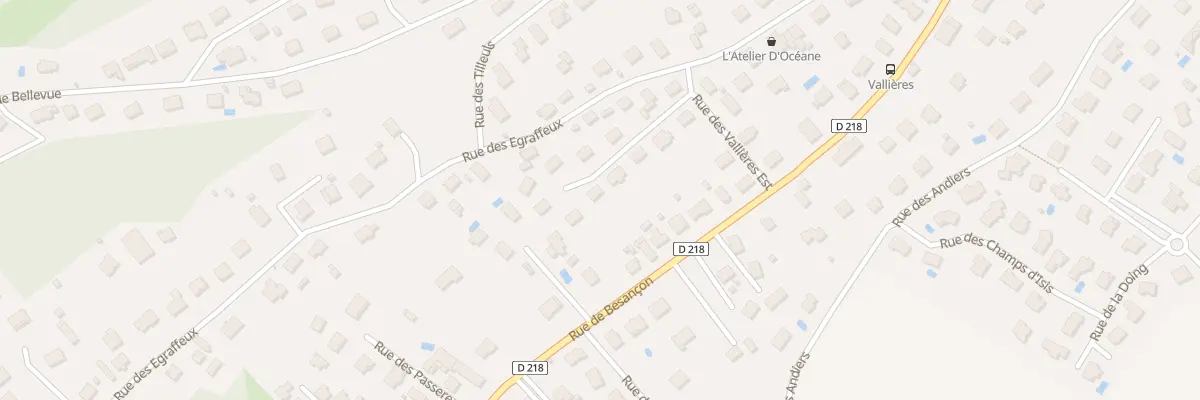 Plan du 13 Rue des Vallières Est à Thise