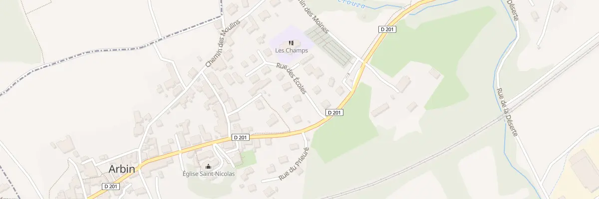 Plan du 105 Rue des écoles à Arbin