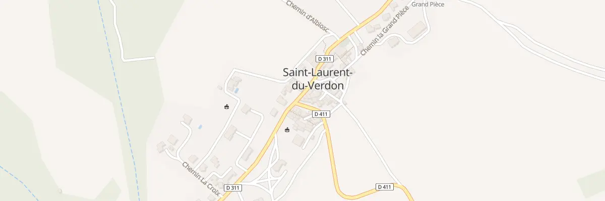 Plan du 8 Rte d’Artignosc à Saint-Laurent-du-Verdon