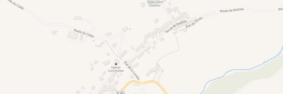Plan du 28 Rte de Molines à La Motte-en-Champsaur