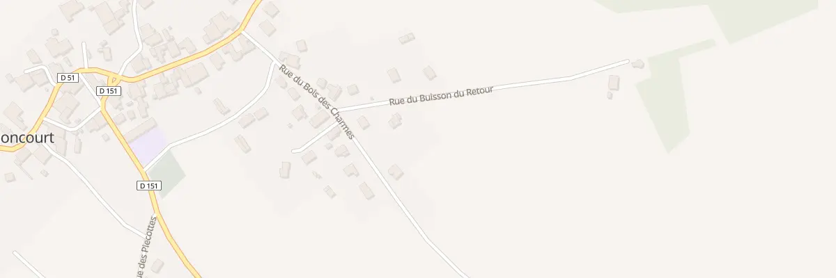 Plan du 15 Rue du Buisson du Retour à Amoncourt