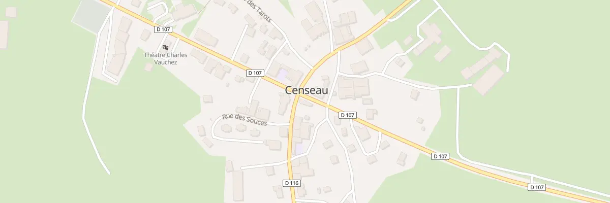 Plan du 2 Rue des Chazeaux à Censeau