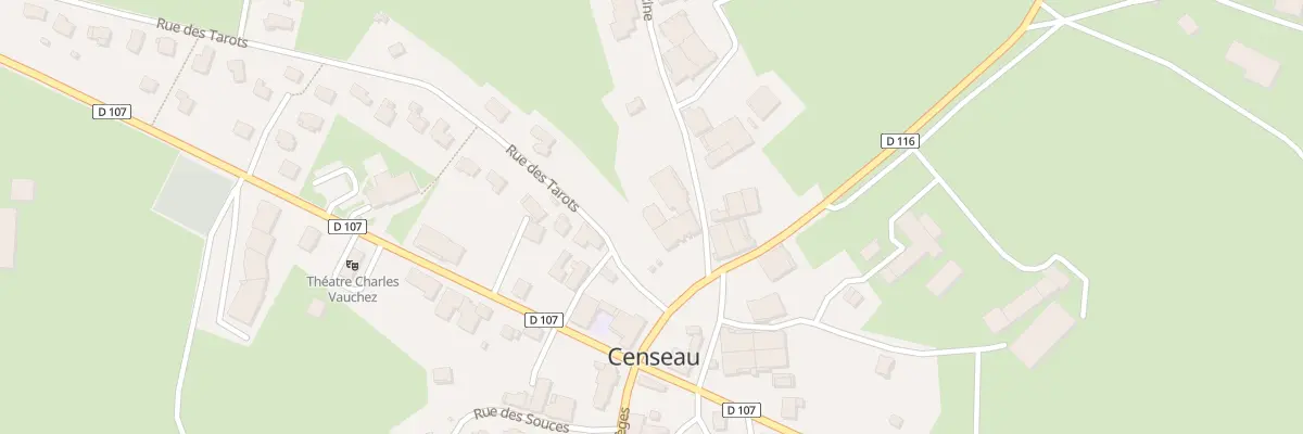 Plan du 3 Pl Centrale à Censeau