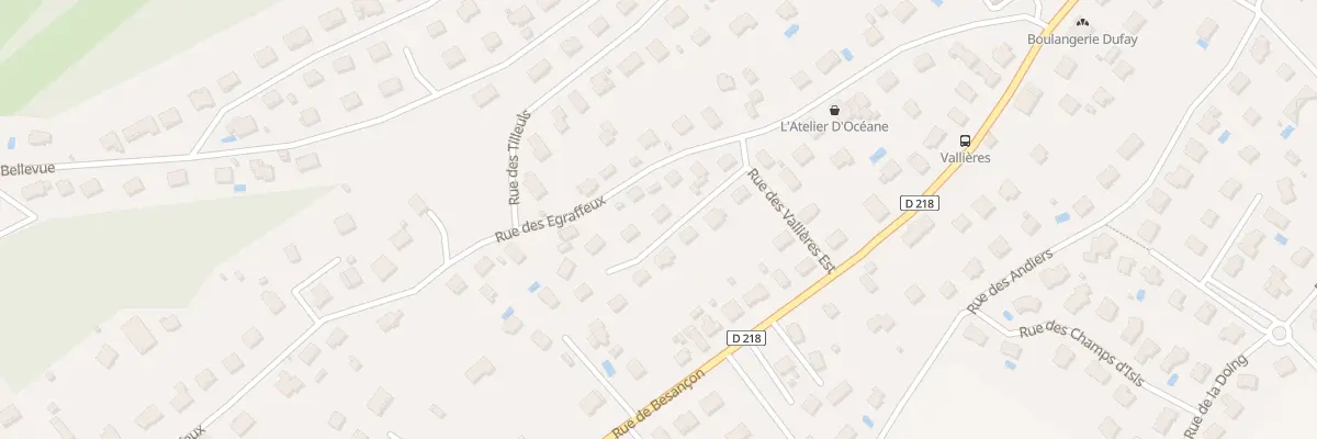 Plan du 12 Rue des Vallières Est à Thise