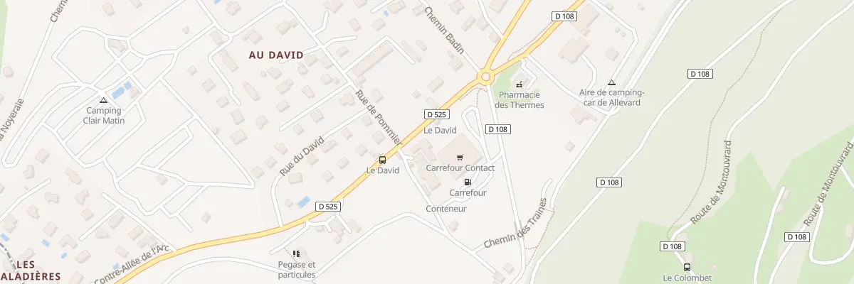 Plan du 3 Rte de Grenoble à Allevard