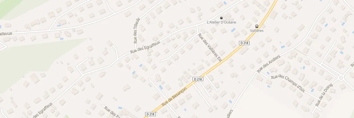 Plan du 11 Rue des Vallières Est à Thise