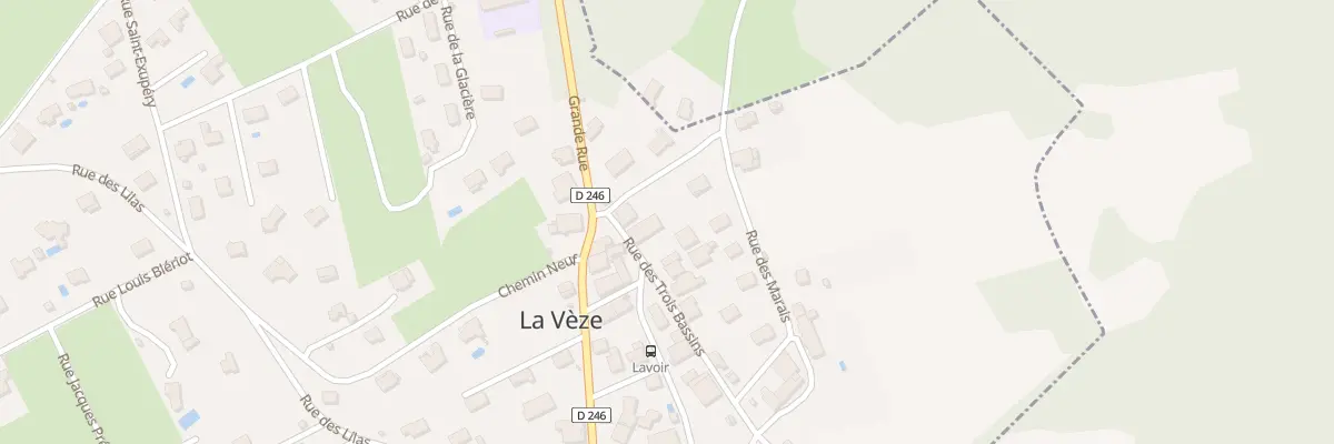 Plan du 3 Rue des Trois Bassins à La Vèze
