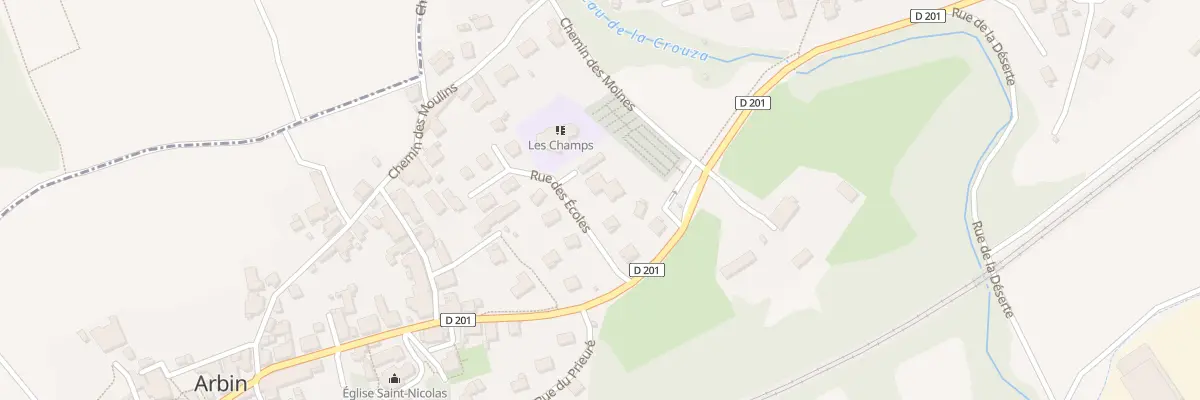 Plan du 130 Rue des écoles à Arbin
