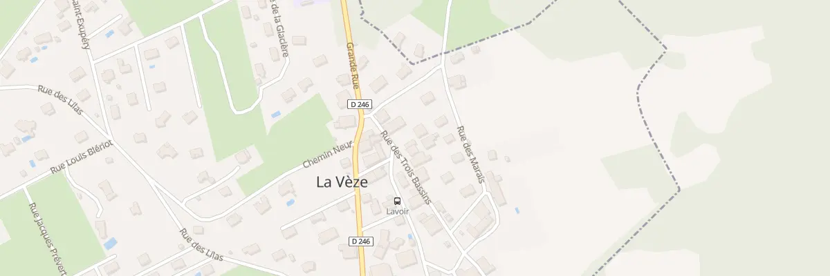 Plan du 5 Rue des Trois Bassins à La Vèze