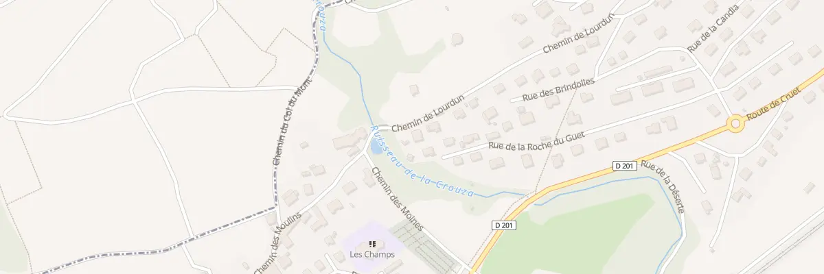 Plan du 40 Che de Lourdun à Arbin