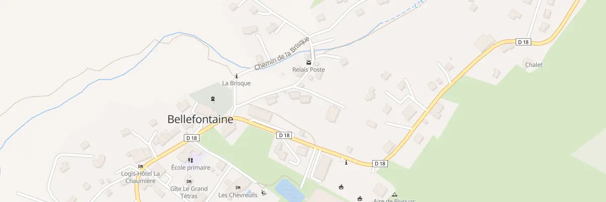 Plan du 132 Rte de la Chaux Mourant à Bellefontaine