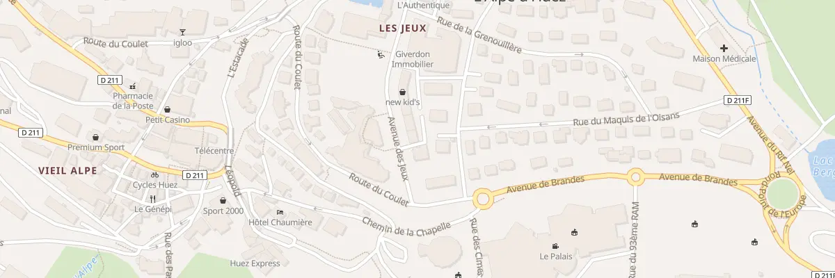 Plan du 78 Av des Jeux à Huez