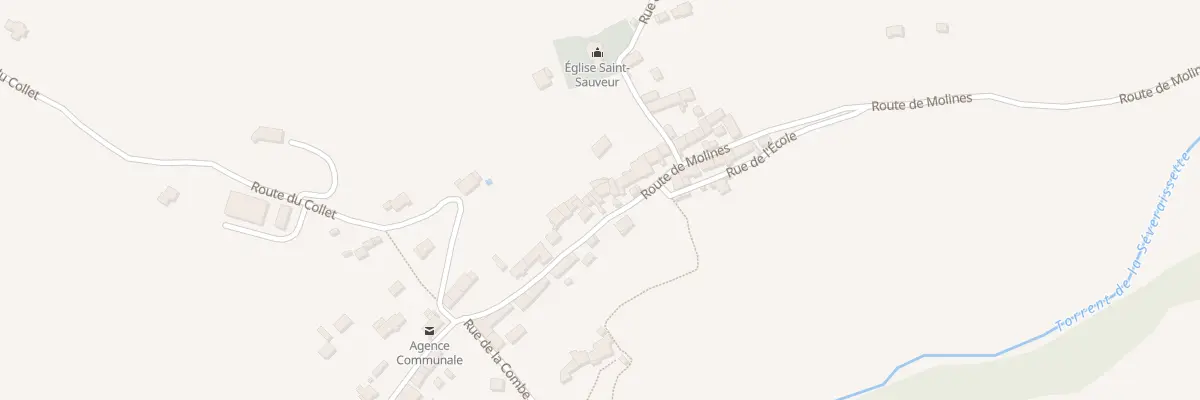 Plan du 47 Rte de Molines à La Motte-en-Champsaur