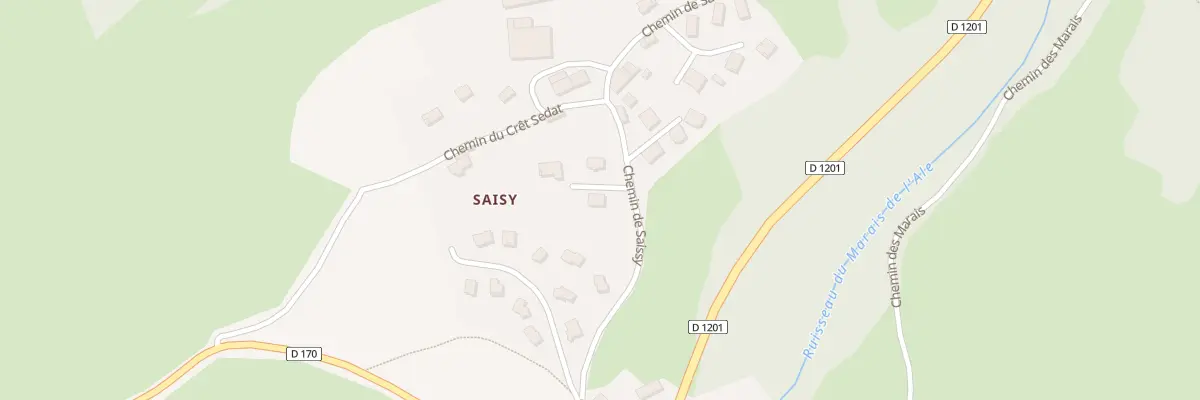 Plan du 23 Che de Saissy à Annecy