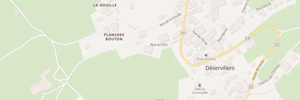 Plan du 7 Rue du Parc à Déservillers