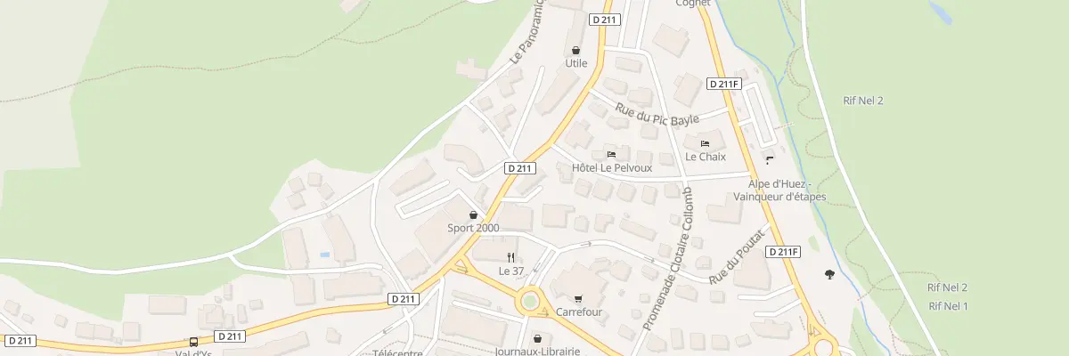 Plan du 604 Rte du Signal à Huez