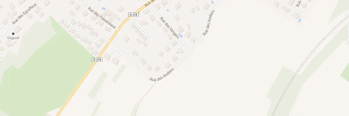 Plan du 44 Rue des Andiers à Thise