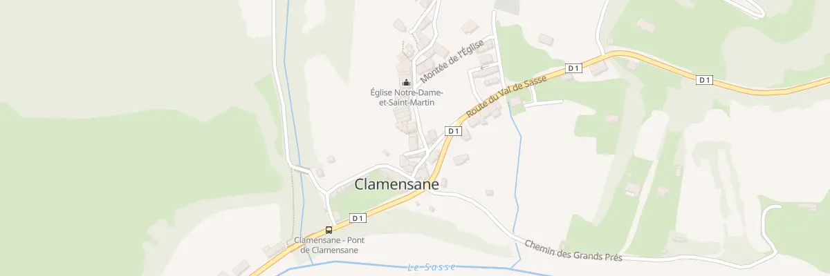 Plan du 7010 Le Village à Clamensane