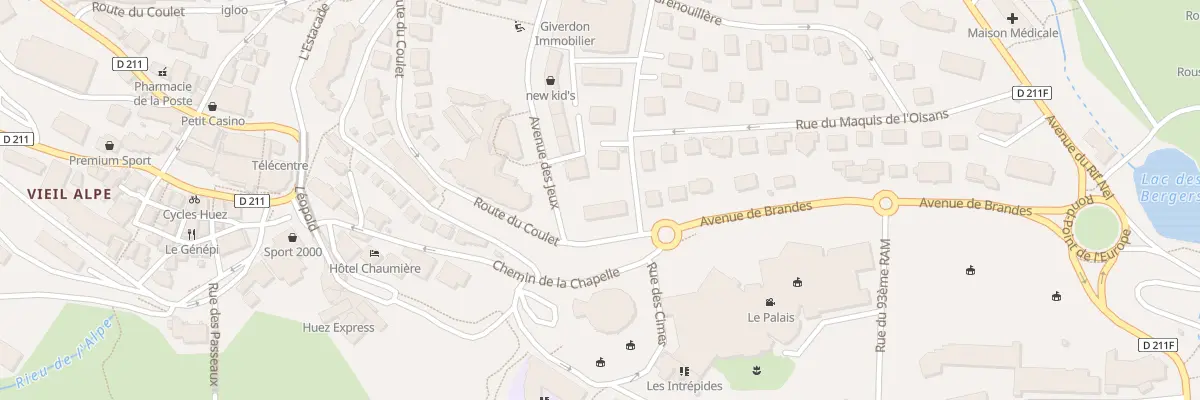 Plan du 15 Av de Brandes à Huez