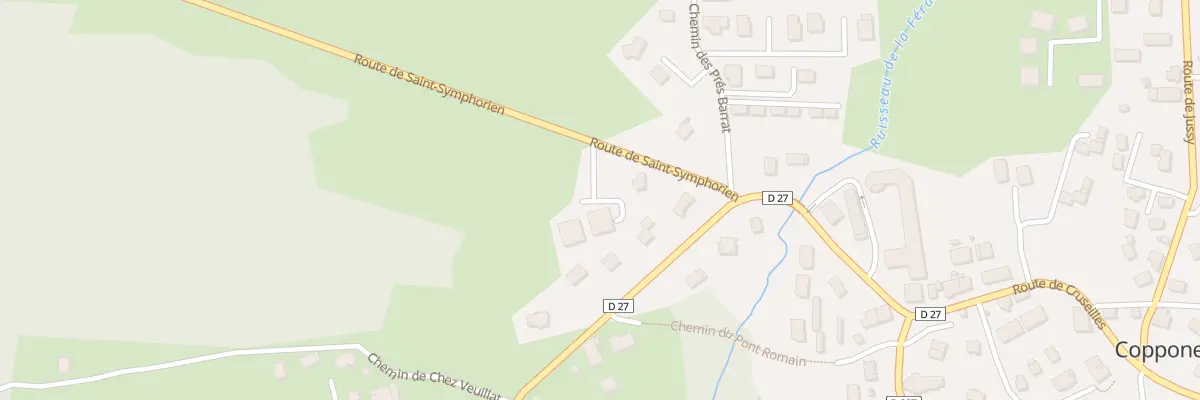Plan du 151 Rte de Saint-symphorien à Copponex