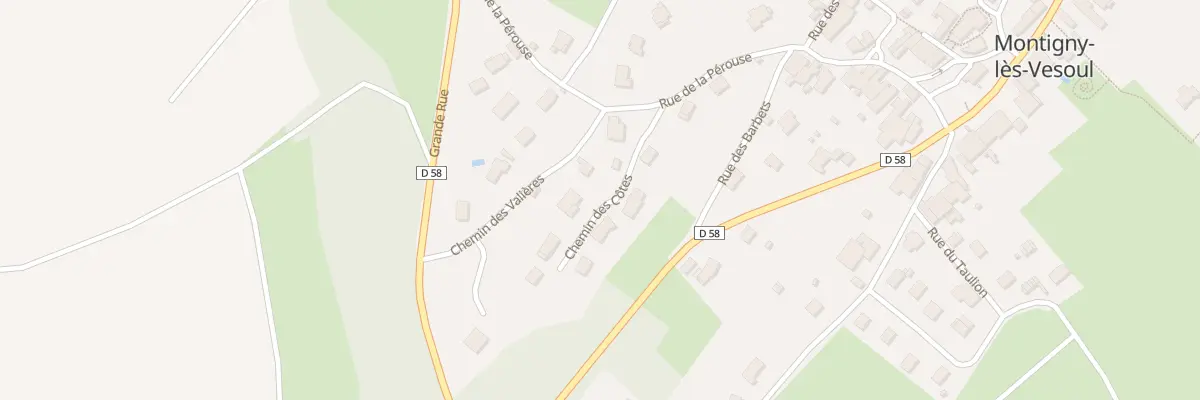 Plan du 1 Che des Valieres à Montigny-lès-Vesoul