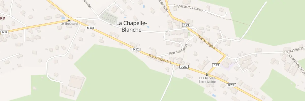 Plan du 760 Rue Amélie Gex à La Chapelle-Blanche