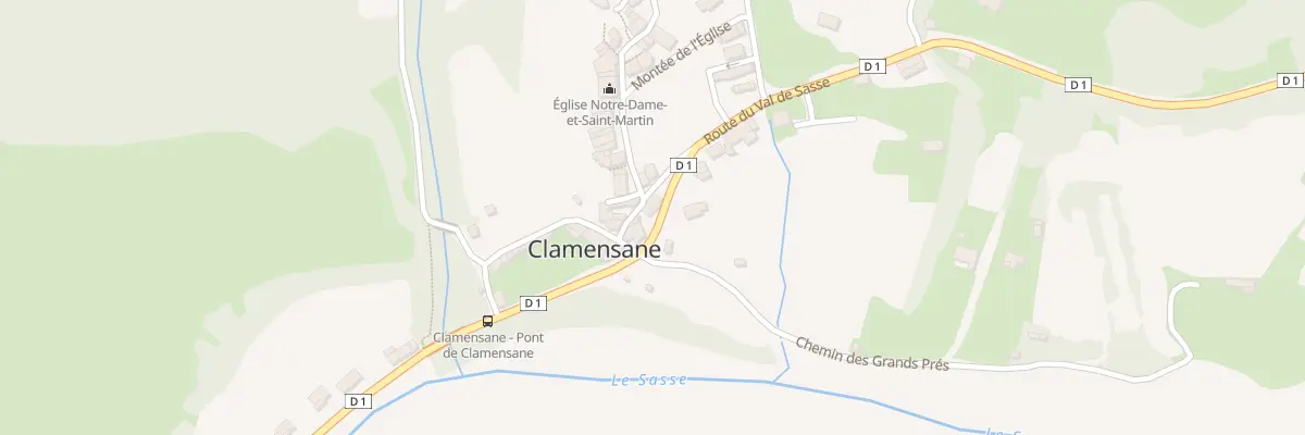 Plan du 5054 Le Village à Clamensane