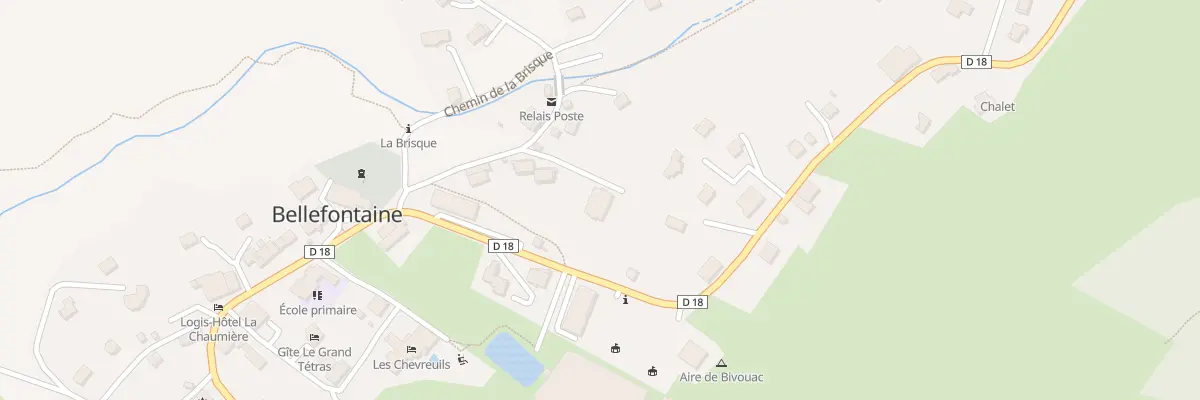 Plan du 156 Rte de la Chaux Mourant à Bellefontaine