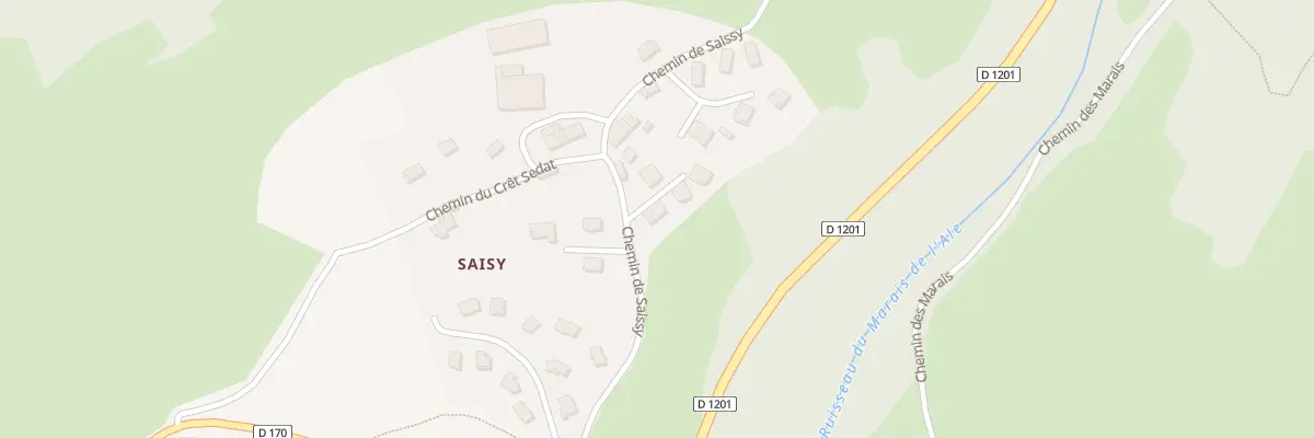Plan du 28 Che de Saissy à Annecy