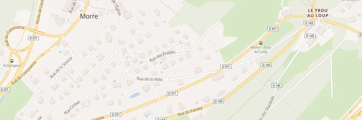 Plan du 7 Rue des Erables à Morre