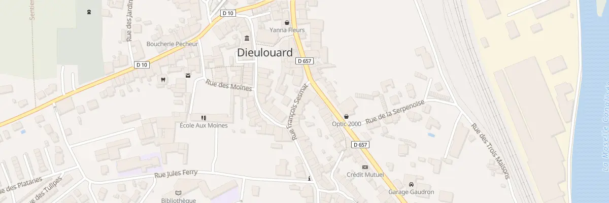 Plan du 1 Rue François Sesmat à Dieulouard