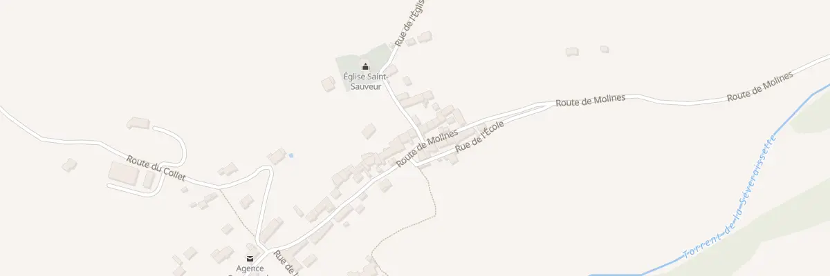 Plan du 57 Rte de Molines à La Motte-en-Champsaur