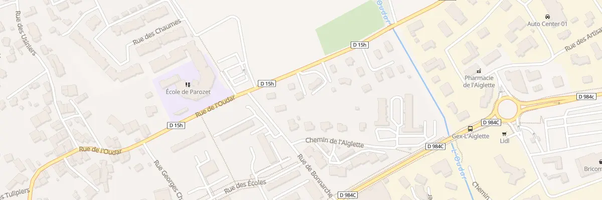 Plan du 388 Rue de l’Oudar à Gex