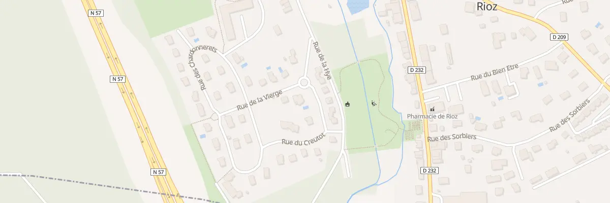 Plan du 1 Rue de la Vierge à Rioz