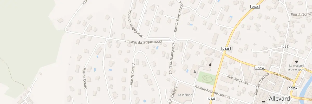 Plan du 10 Rue de Cotard à Allevard