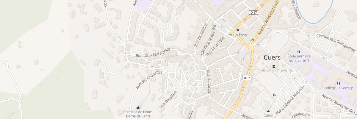 Plan du 8 Rue Rompe Cul à Cuers