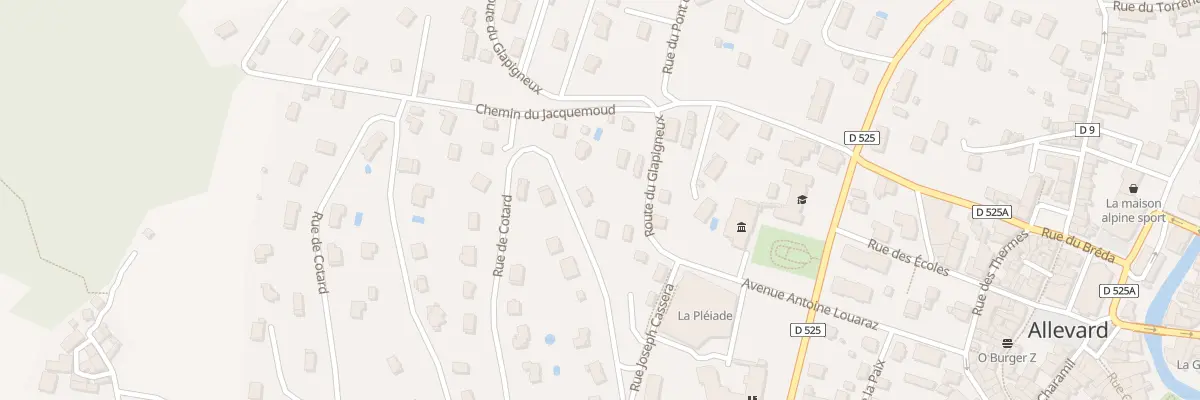 Plan du 8 Rue de Cotard à Allevard