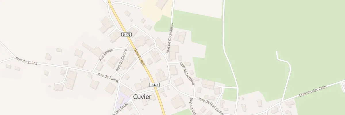 Plan du 2 Rue de Courvières à Cuvier