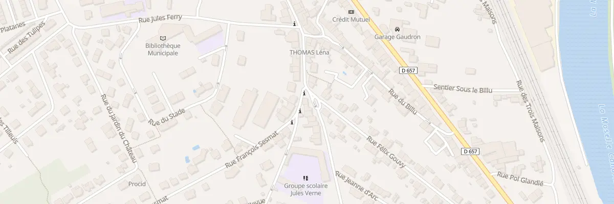 Plan du 2 Rue Jean Jaurès à Dieulouard