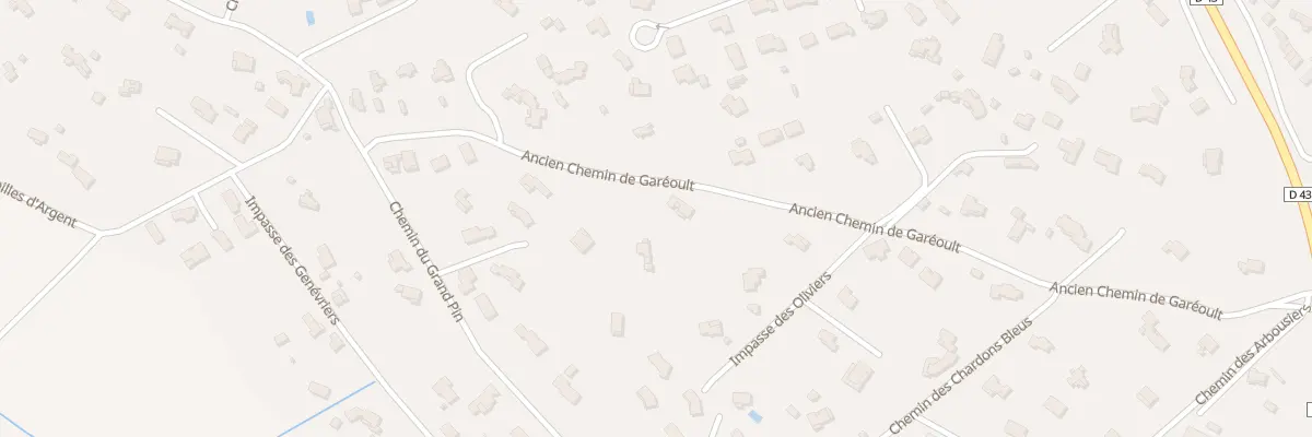 Plan du 677 Ancien Chemin de Gareoult à Rocbaron